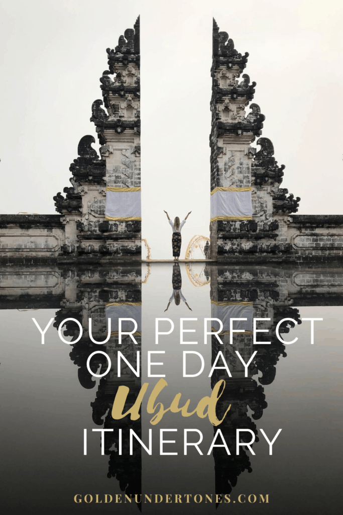 One Day Ubud Bali Itinerary