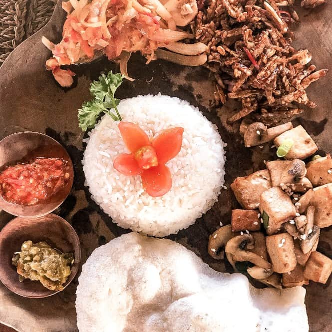 Nasi Campur From Ithaka Warung In Canggu Bali