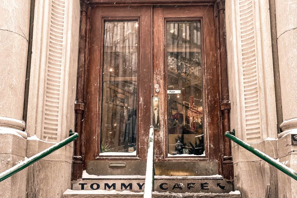 Tommy Cafe, A Popular Cafe That Serves Sandwiches, Pastries And Coffee In Montreal