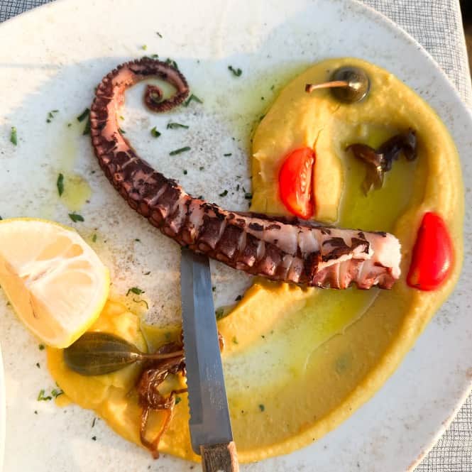 Octopus To Balcony Tou Aki Paros Restaurants