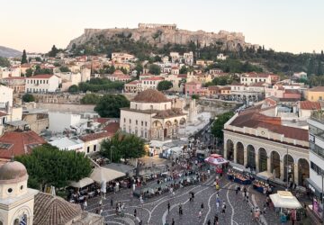 Monastriraki Square In Athens