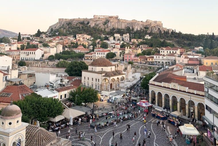 Monastriraki Square In Athens